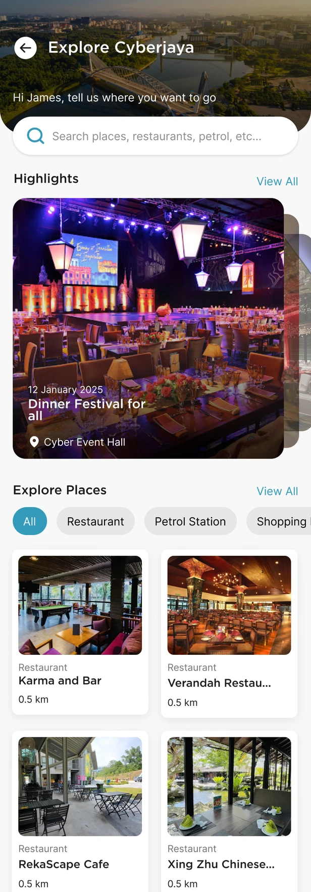 Explore Cyberjaya screen